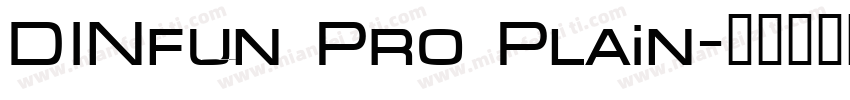 DINfun Pro Plain字体转换